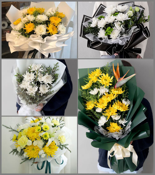 广东中山市横栏镇新茂村白事花束代送